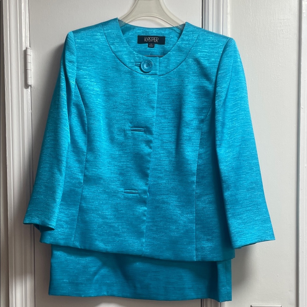 Kasper Women's Vibrant Turquoise Suit